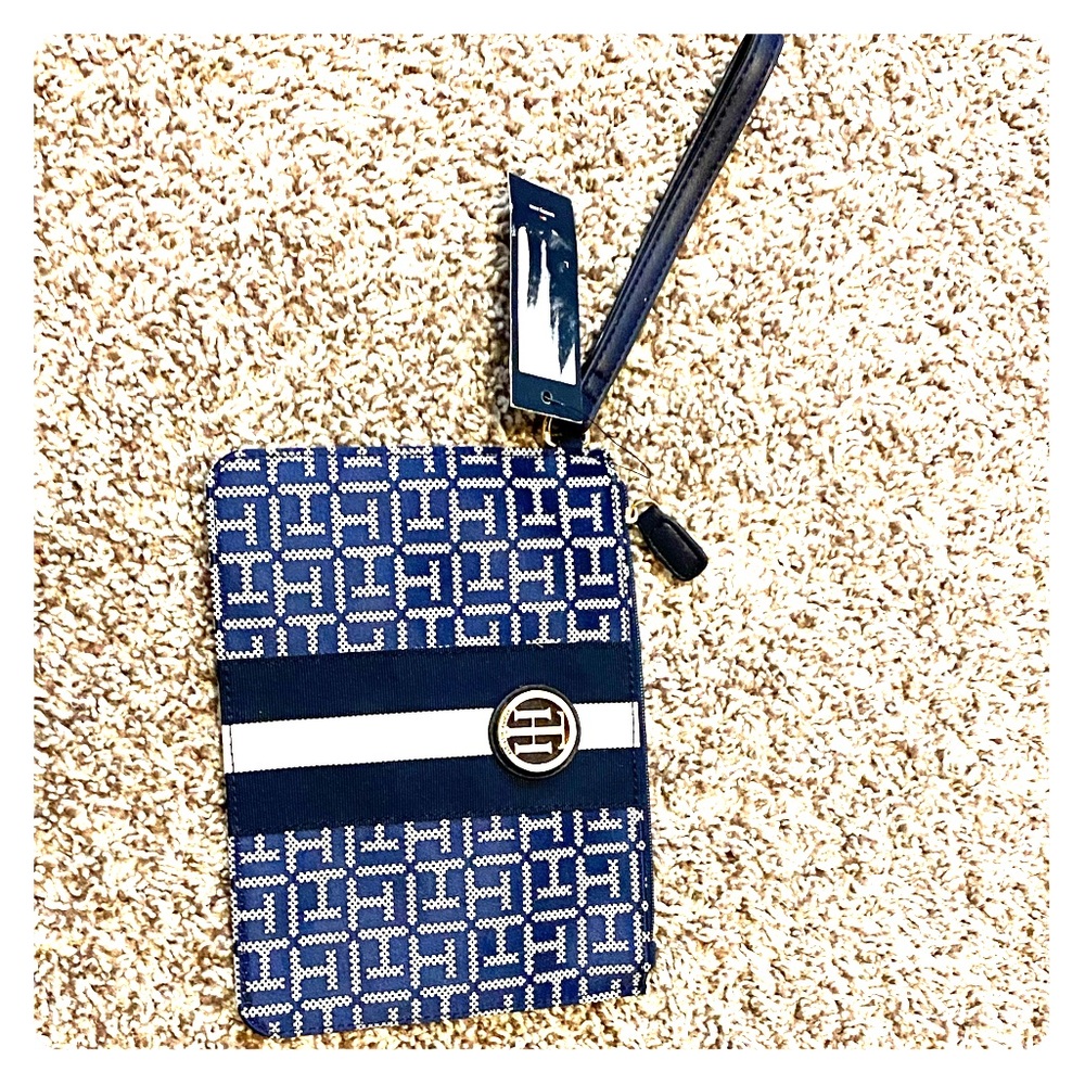 Tommy Hilfiger blue wristlet